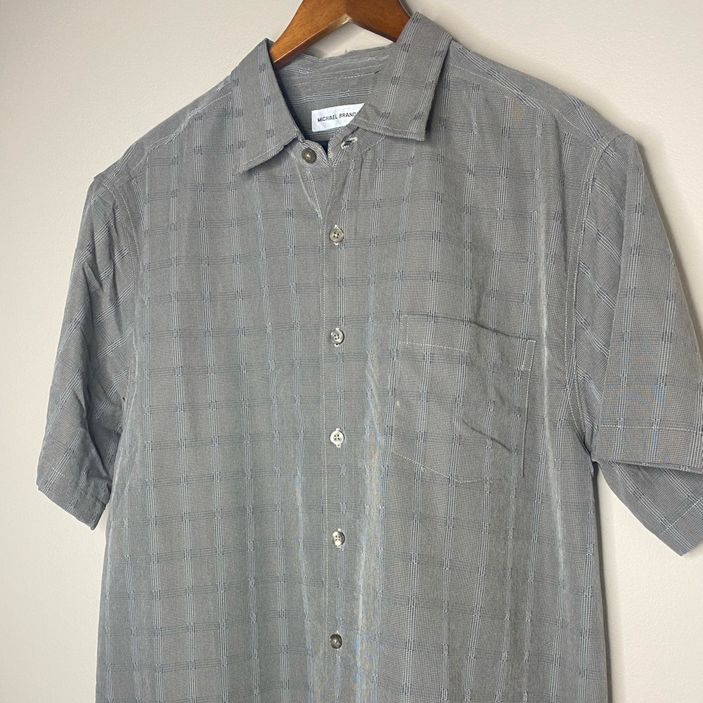 Michael Brandon Mens Shortsleeved Button Shirt